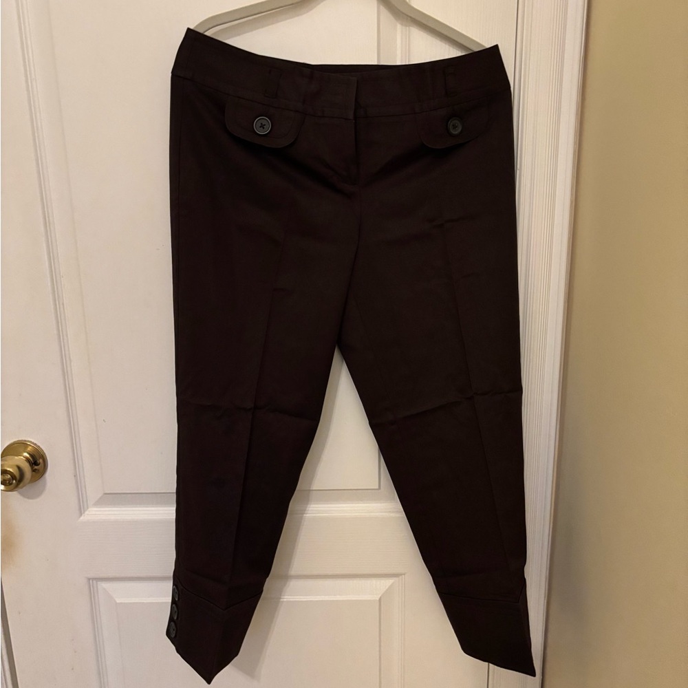 Ann Taylor LOFT Chocolate Brown Capri Pants (Marisa), Like New